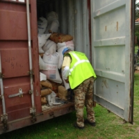 Besichtigung des Camps