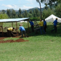 Besichtigung des Camps