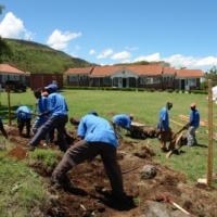 Das Camp wird ausgebaut