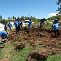 Das Camp wird ausgebaut