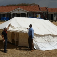 Das Flüchtlingslager entsteht