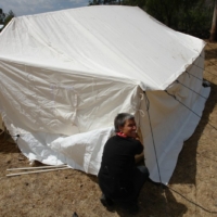 Das Flüchtlingslager entsteht