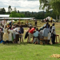 Das Flüchtlingslager entsteht