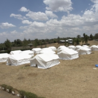 Das Flüchtlingslager entsteht