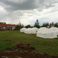 Das Flüchtlingslager entsteht