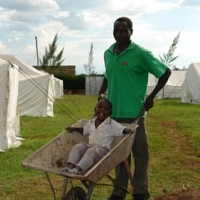 Das Flüchtlingslager entsteht