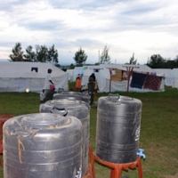 Das Flüchtlingslager entsteht