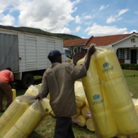 Das Flüchtlingslager entsteht