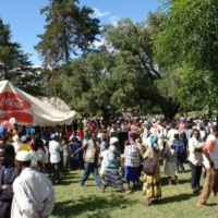 Die Einweihung des Brunnen