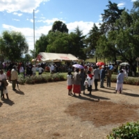 Die Einweihung des Brunnen