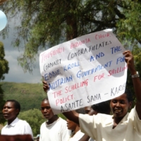 Die Einweihung des Brunnen