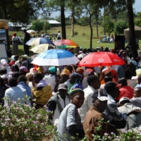 Die Einweihung des Brunnen