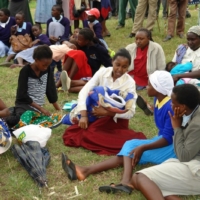 Die Einweihung des Brunnen