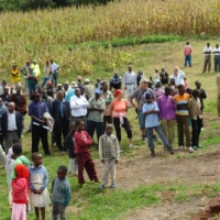 Die Einweihung des Brunnen