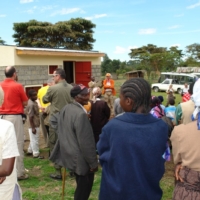 Die Einweihung des Brunnen