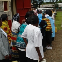 Die Einweihung des Brunnen