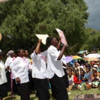 Die Einweihung des Brunnen