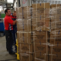 Verladen des Containers